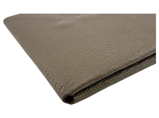 Hermès Monedero/Tarjetero HERMES Calvi Duo en Marrón Castaño Gris pardo - vista 6