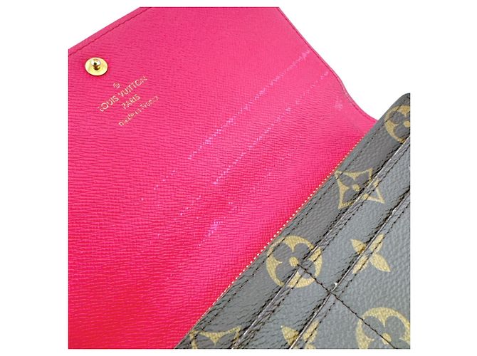 Sarah Louis Vuitton Monogram Long Wallet Braun - Ansicht 13