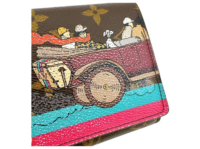 Sarah Louis Vuitton Monogram Long Wallet Braun - Ansicht 8
