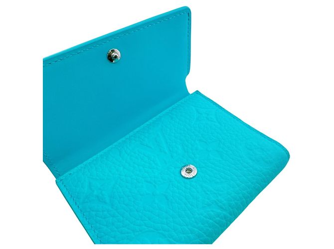 Cartera tríptico Louis Vuitton en azul - vista 7