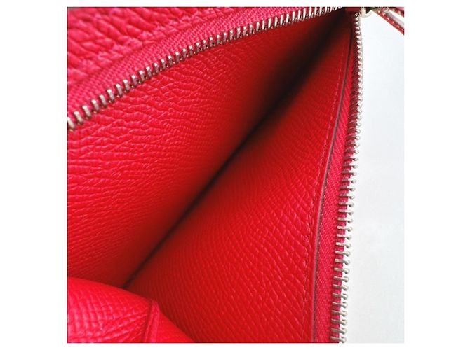 Hermès Hermes Click 12 Compact Wallet Tri-fold in Pink - view 13