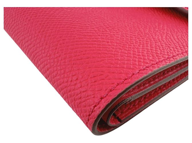 Hermès Hermes Click 12 Compact Wallet Tri-fold in Pink - view 3