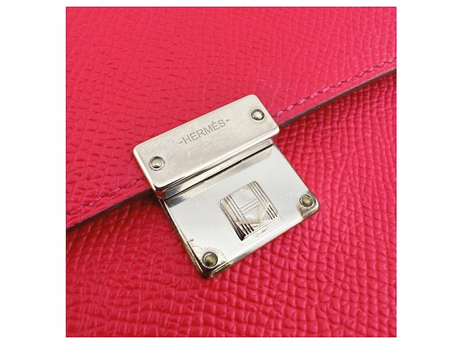 Hermès Hermes Click 12 Compact Wallet Tri-fold in Pink - view 7