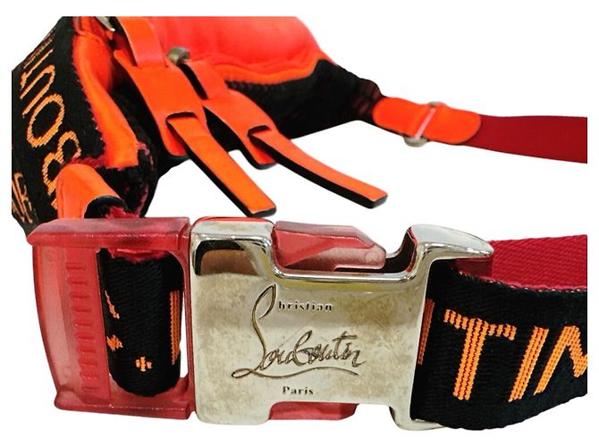 Borsa a tracolla arancione Christian Louboutin - vista 9