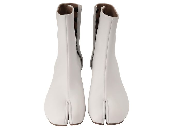 Maison Martin Margiela Botines de cuero Tabi Maison Margiela 30mm Blanco Mujer EU 38 - vista 3