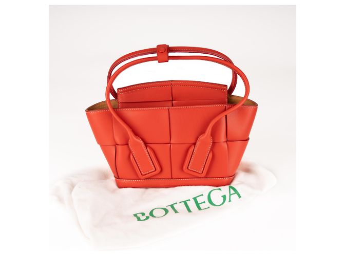Borsa Mini Arco Bottega Veneta in pelle rossa da donna 28cm Rosso - vista 2