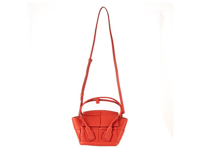 Borsa Mini Arco Bottega Veneta in pelle rossa da donna 28cm Rosso - vista 3