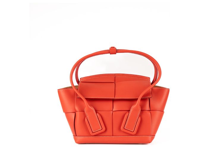 Borsa Mini Arco Bottega Veneta in pelle rossa da donna 28cm Rosso - vista 6