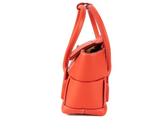 Borsa Mini Arco Bottega Veneta in pelle rossa da donna 28cm Rosso - vista 8