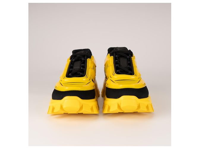 Tênis Cloudbust Thunder Knit Prada Amarelo Preto Masculino EU 39.5 - vista 10
