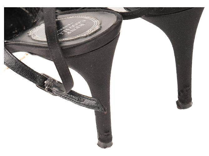 Décolleté slingback Jackie Crystal in pelle nera da donna Rene Caovilla EU 39 Nero - vista 10