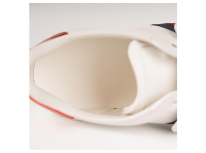 Gucci Ace 'Loved' Patch Sneaker aus Leder Weiß Damen EU 36.5 - Ansicht 10