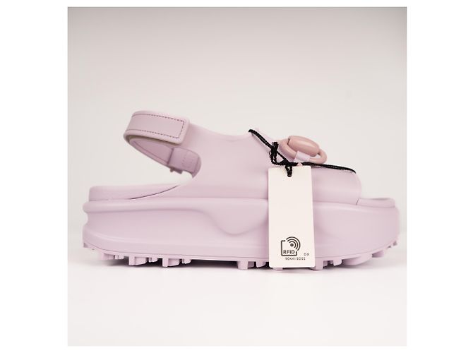 Sandali con platform Gucci Horsebit in gomma Rosa chiaro Donna EU 37 / US 7 Lavanda - vista 3