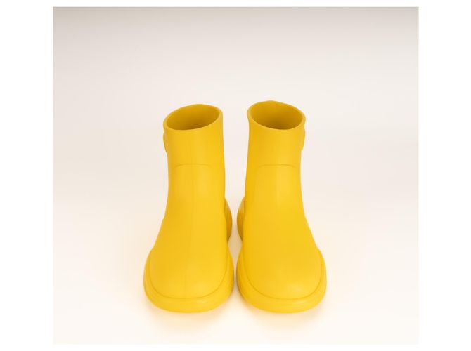 Botas de lluvia Prada Pull-On Rain Booties Goma Sunny Yellow Mujer EU 37 Amarillo - vista 8