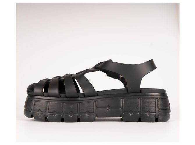 Sandali con piattaforma EVA Miu Miu Cage in gomma Nero Donna EU 40 - vista 4