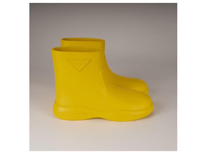 Prada Mellow Rubber Rain Boots Sunny Yellow Damen EU 40 Gelb - Ansicht 6
