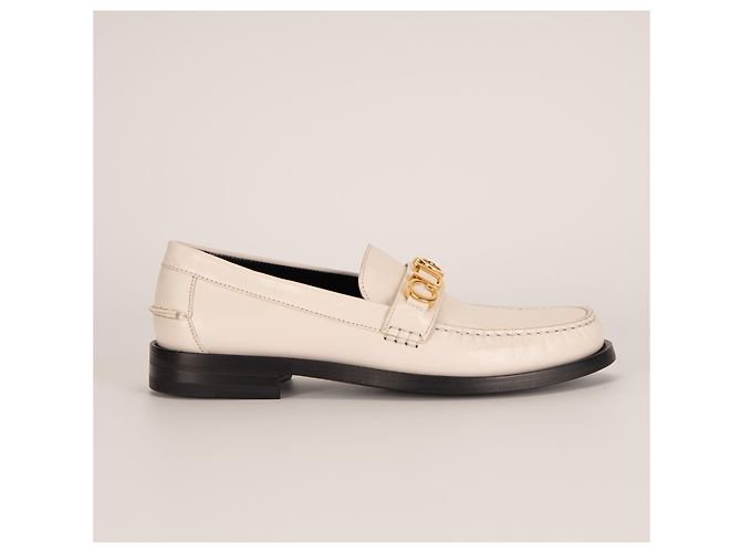 Mocassino Gucci con placca logo Cara in pelle Mystic White Donna EU 41 - vista 3