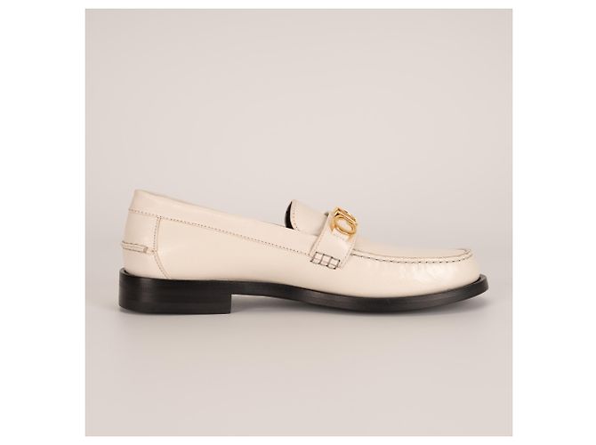 Mocassino Gucci con placca logo Cara in pelle Mystic White Donna EU 41 - vista 4