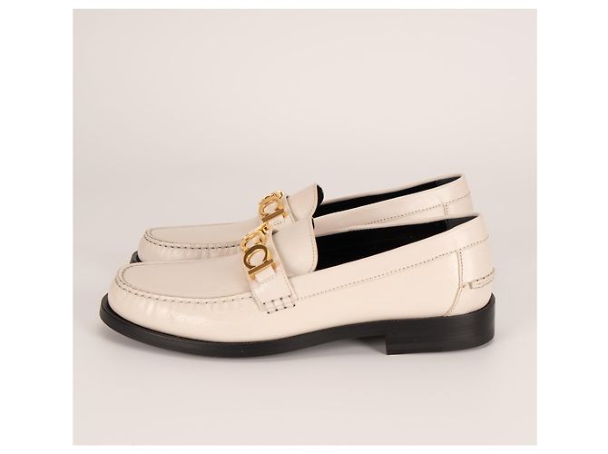 Mocassino Gucci con placca logo Cara in pelle Mystic White Donna EU 41 - vista 7