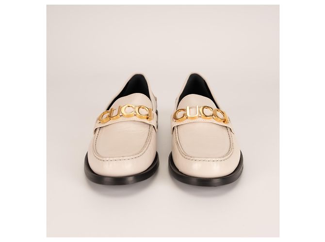 Mocassino Gucci con placca logo Cara in pelle Mystic White Donna EU 41 - vista 8