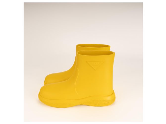 Prada Gummistiefel Pull-On Sunny Yellow Damen EU 41 Gelb - Ansicht 10
