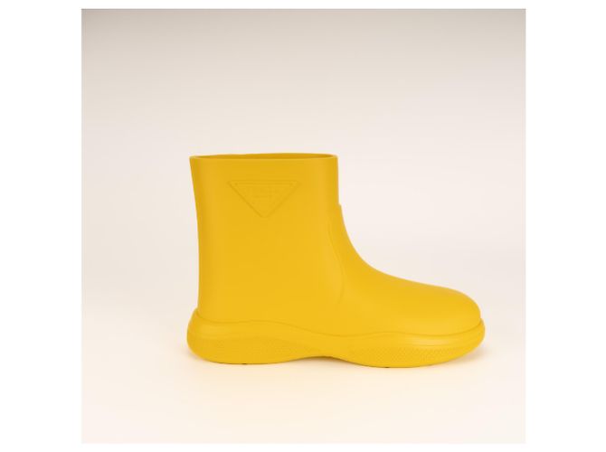 Prada Gummistiefel Pull-On Sunny Yellow Damen EU 41 Gelb - Ansicht 5