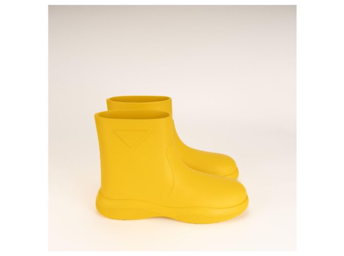 Prada Gummistiefel Pull-On Sunny Yellow Damen EU 41 Gelb - Ansicht 6