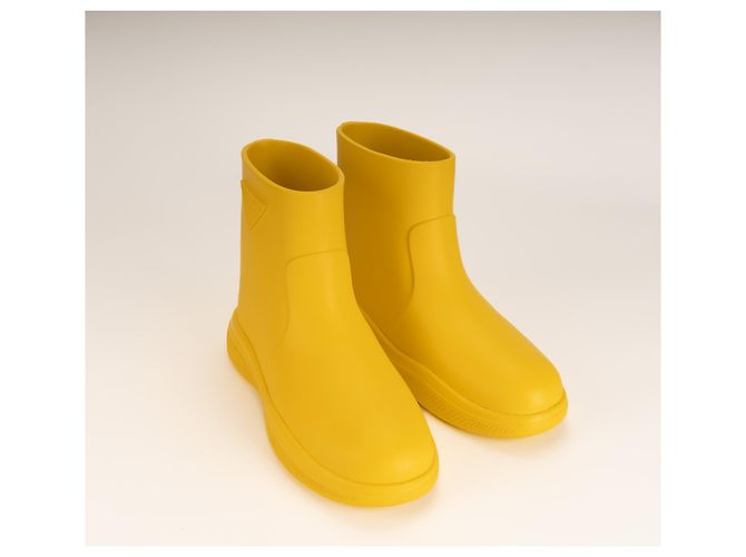 Prada Gummistiefel Pull-On Sunny Yellow Damen EU 41 Gelb - Ansicht 7