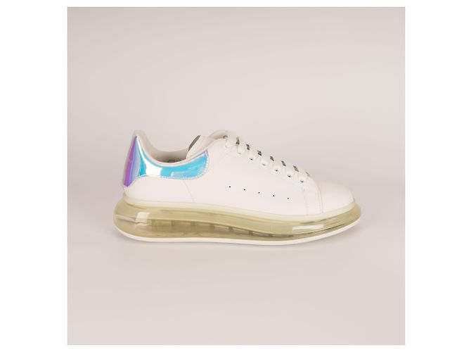 Alexander McQueen Oversized Sneaker mit transparenter Sohle aus Leder Weiß Herren EU 45 - Ansicht 3
