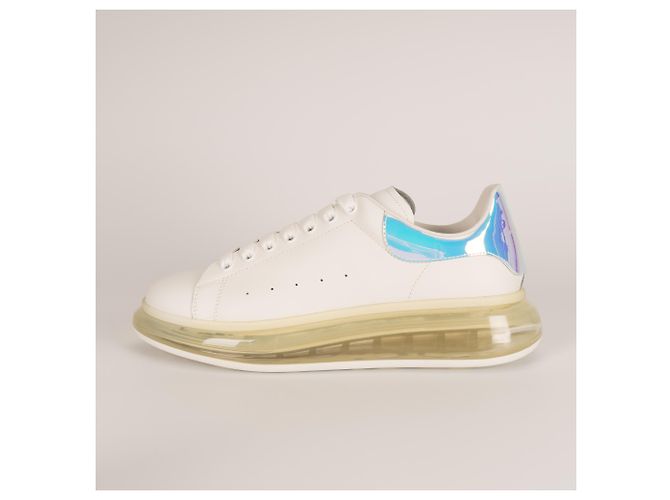Alexander McQueen Oversized Sneaker mit transparenter Sohle aus Leder Weiß Herren EU 45 - Ansicht 4