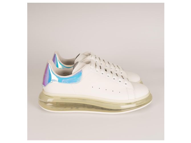 Alexander McQueen Oversized Sneaker mit transparenter Sohle aus Leder Weiß Herren EU 45 - Ansicht 6