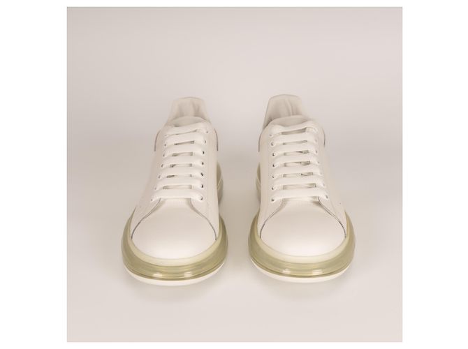 Alexander McQueen Oversized Sneaker mit transparenter Sohle aus Leder Weiß Herren EU 45 - Ansicht 8
