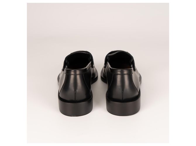 Mocassini in pelle spazzolata non foderati Prada Black Donna EU 37.5 Nero - vista 9