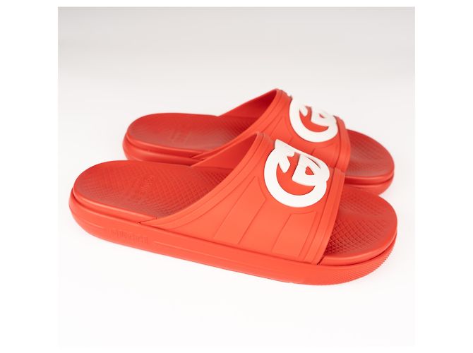 Gucci Interlocking G Slide in gomma Maple Red da uomo EU 43 Rosso - vista 6