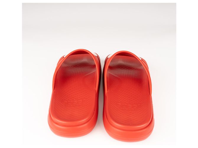 Gucci Interlocking G Slide in gomma Maple Red da uomo EU 43 Rosso - vista 9