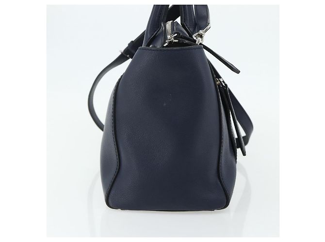 Bally Pelle Vintage Blu navy - vista 3