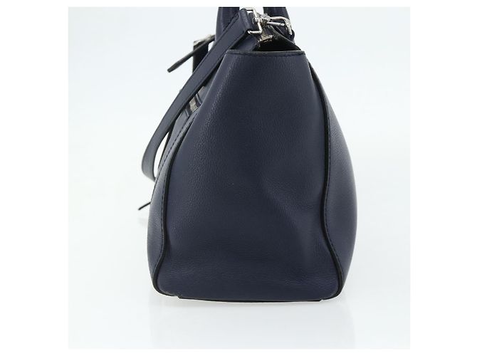 Bally Pelle Vintage Blu navy - vista 4