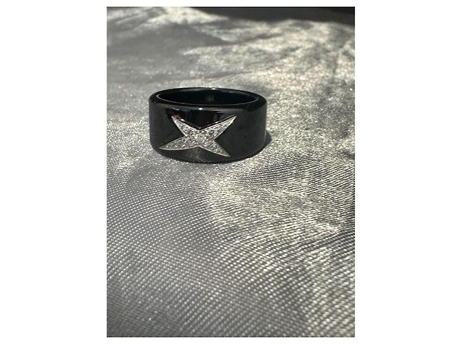 Anello Mauboussin Stella del Demonio Ceramica Nera e Diamanti Nero - vista 4
