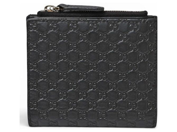 Gucci Microguccissima Mini-Klappbörse Schwarz - Ansicht 2