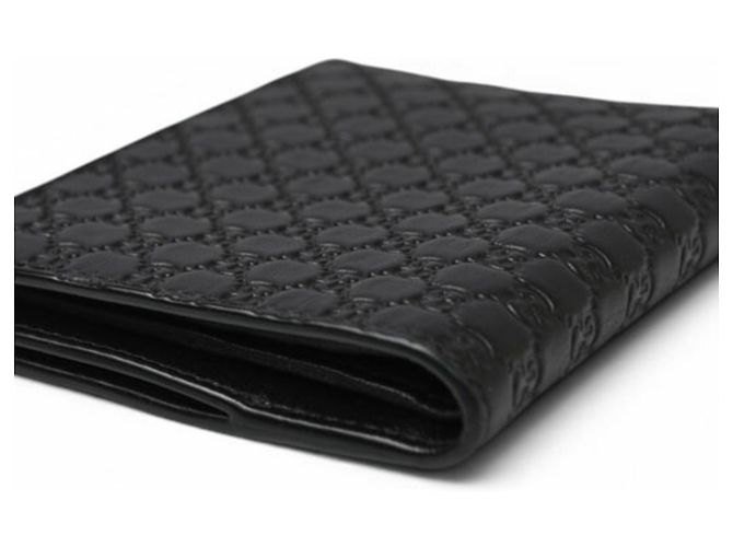 Gucci Microguccissima Mini-Klappbörse Schwarz - Ansicht 3