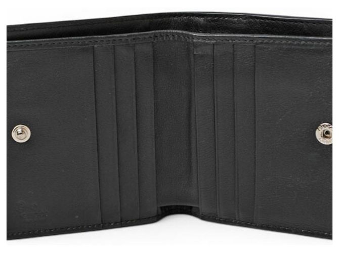 Gucci Microguccissima Mini-Klappbörse Schwarz - Ansicht 6