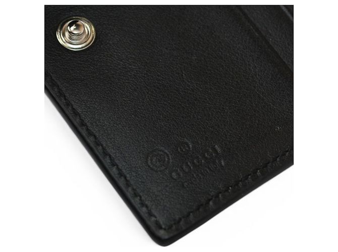 Gucci Microguccissima Mini-Klappbörse Schwarz - Ansicht 7