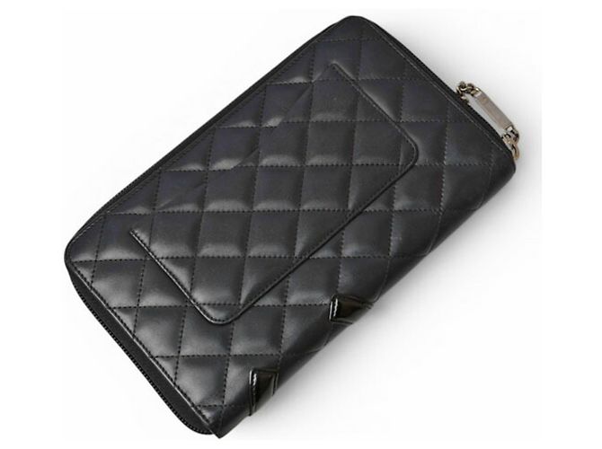 Cartera larga estilo Cambon negra Chanel Negro - vista 8