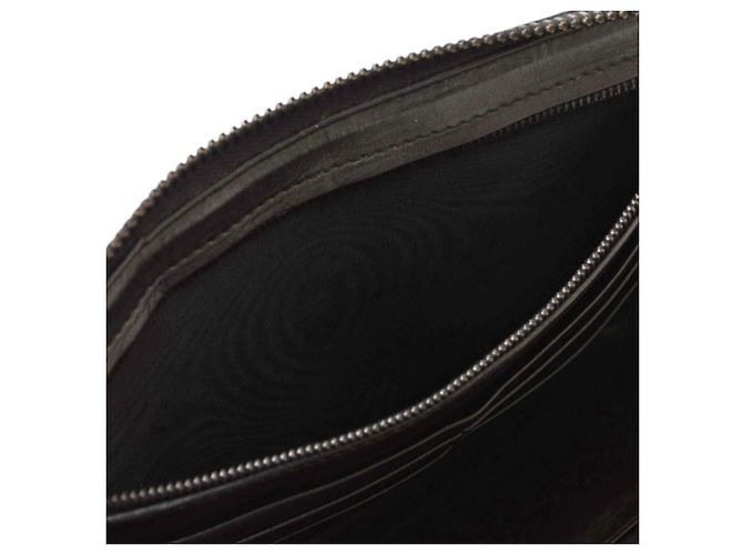 Cartera larga de cuero Bottega Veneta Negro - vista 10