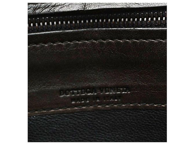 Cartera larga de cuero Bottega Veneta Negro - vista 8