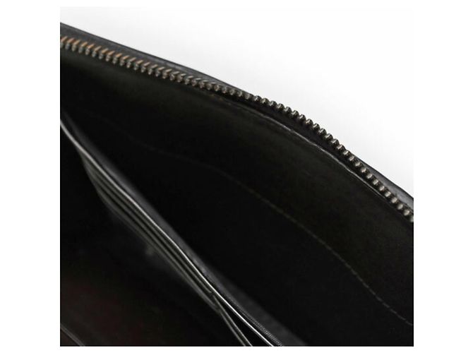 Cartera larga de cuero Bottega Veneta Negro - vista 9
