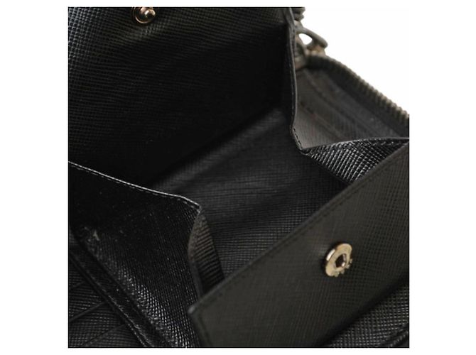 Cartera larga de cuero negro Prada - vista 10