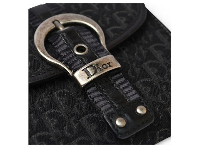 Cartera tríptico Christian Dior en negro - vista 3
