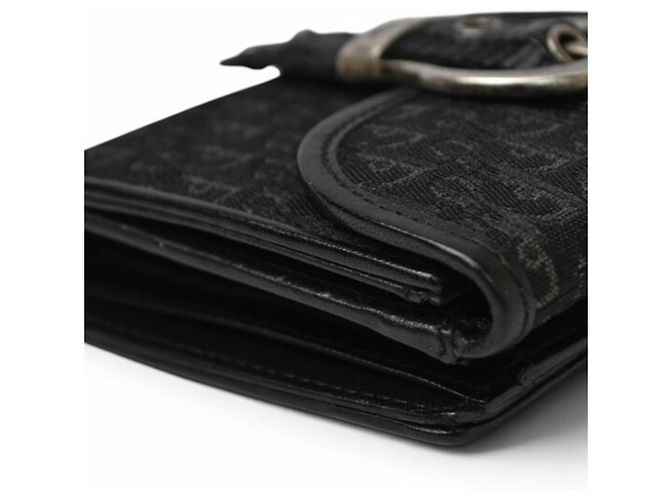 Cartera tríptico Christian Dior en negro - vista 5