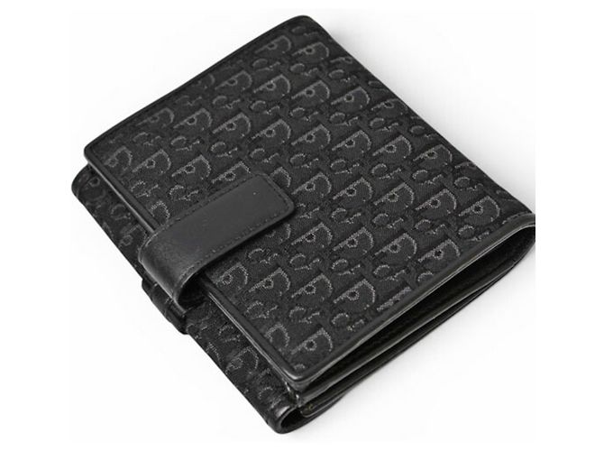 Cartera tríptico Christian Dior en negro - vista 6